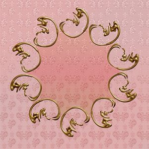 Brocade & Lace Fleur Swirl Background by Jeanne Downing