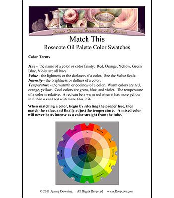 MatchThis-ColorTerms Page from Match This by Jeanne Downing