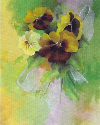 Pansies for Christmas Packet by Jeanne Downing