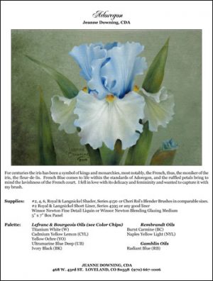 Adoregon Iris E-Packet by Jeanne Downing