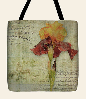 Fleur di lis Tote by Jeanne Downing